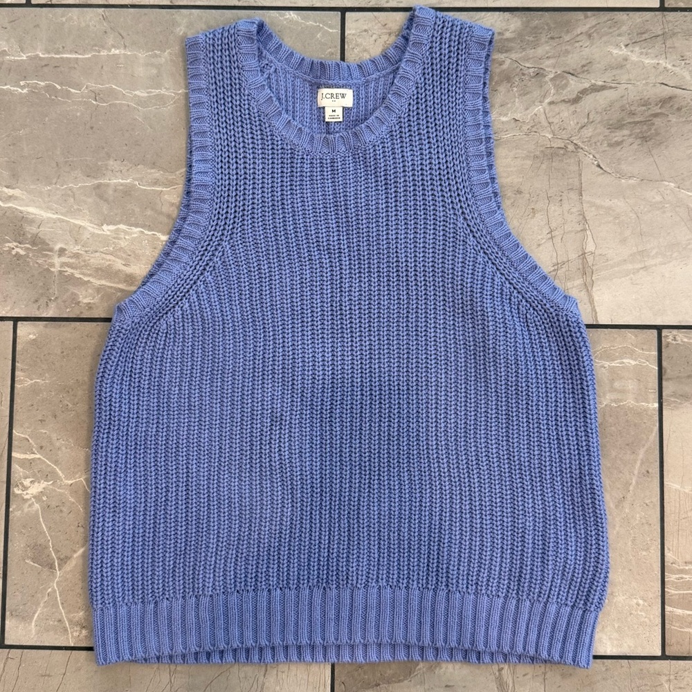 J. Crew Periwinkle Women’s Sweater Tank Size M
